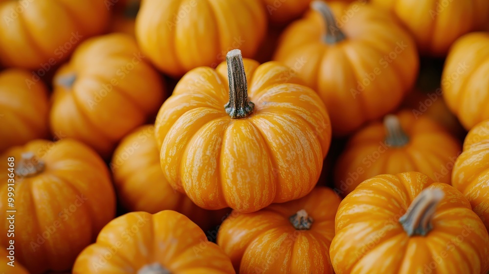 Mini pumpkins piled in a rustic autumn pumpkin patch Mini pumpkins piled in a rustic autumn pumpkin patch