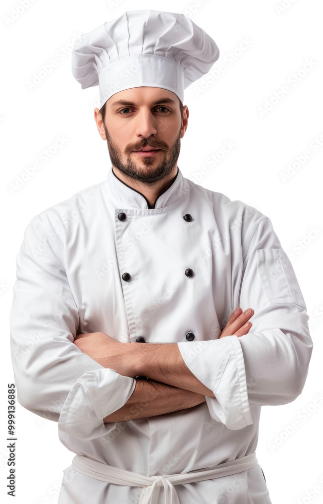 Chef adult white background protection. Chef adult white background protection.