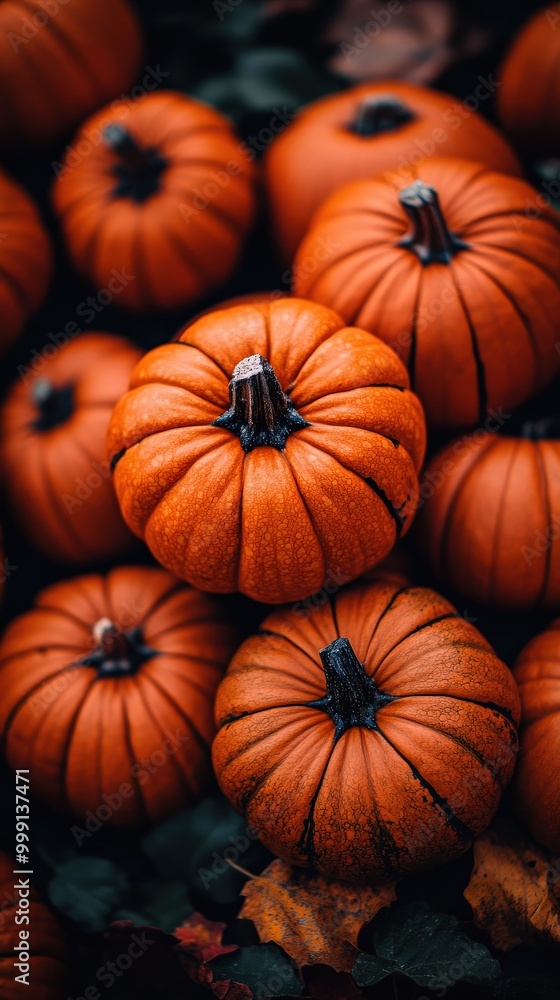 Mini pumpkins piled in a rustic autumn pumpkin patch Mini pumpkins piled in a rustic autumn pumpkin patch