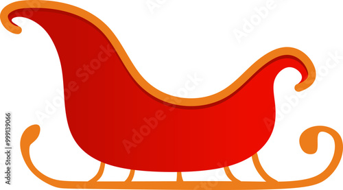 Santa Sleigh Illustration