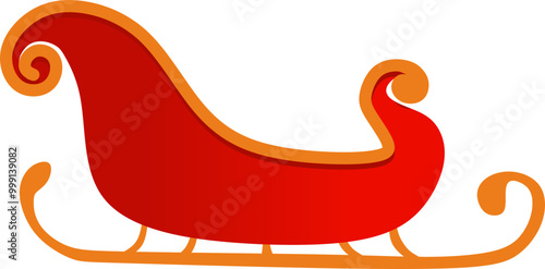 Santa Sleigh Illustration