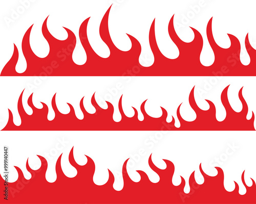 fire background. fire flames vector illustration	
