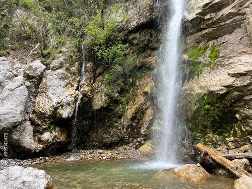 Beri Waterfall (Triglav National Park, Slovenia) - Beri Wasserfall (Triglav-Nationalpark, Slowenien) - Slapova Beri ali slap Beri in soteska Godiče (Triglavski narodni park, Slovenija) photo