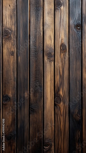 Wooden wall with vertical slats, modern interior design