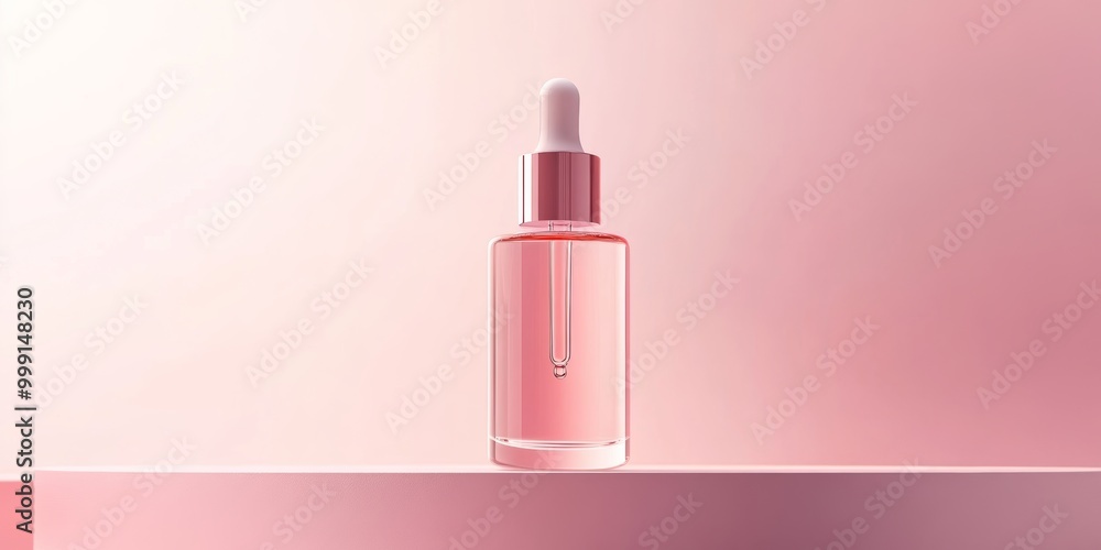 A sleek 3d illustration of a hydration serum bottle, showcasing a glossy finish and elegant design. The bottle is isolated against a soft background, emphasizing its premium appeal. A sleek 3d illustration of a hydration serum bottle, showcasing a glossy finish and elegant design. The bottle is isolated against a soft background, emphasizing its premium appeal.