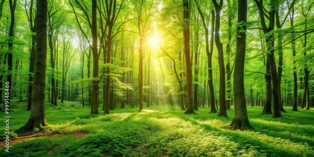 Lush green forest in spring and summer, gr?ner Wald, Fr?hling, Sommer, B?ume, Natur, Landschaft, saftiges Gr?n Lush green forest in spring and summer, gr?ner Wald, Fr?hling, Sommer, B?ume, Natur, Landschaft, saftiges Gr?n