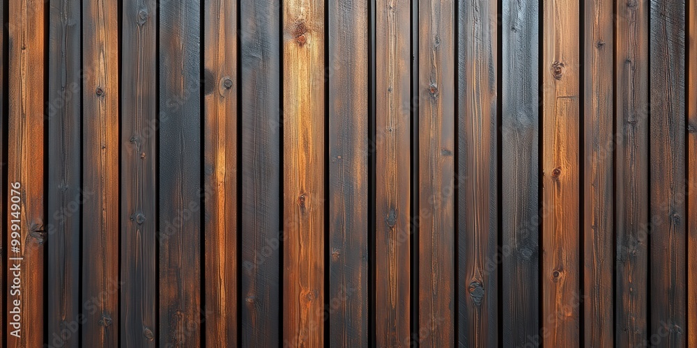 Wooden wall with vertical slats, modern interior design Wooden wall with vertical slats, modern interior design