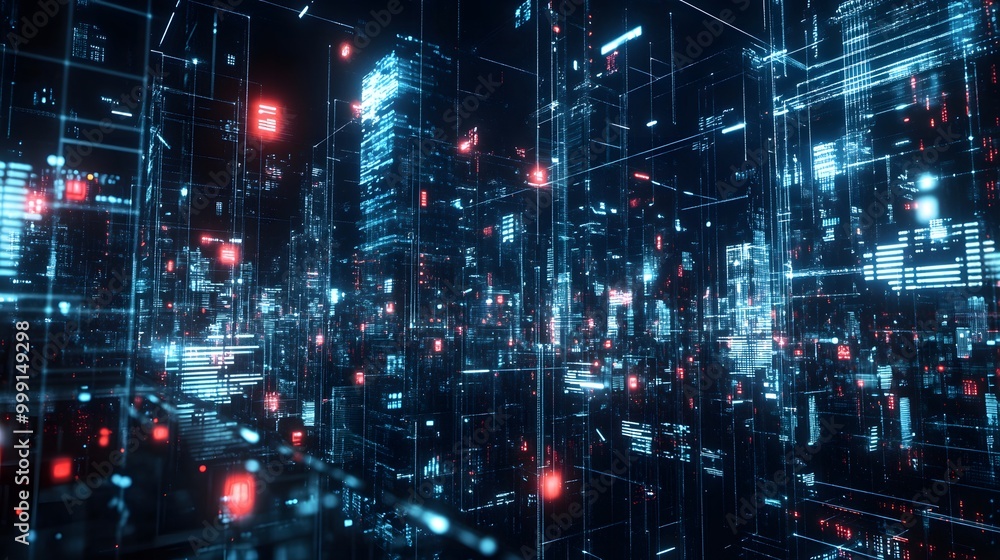 Fototapeta premium Business Technology and Digital Enterprise. 