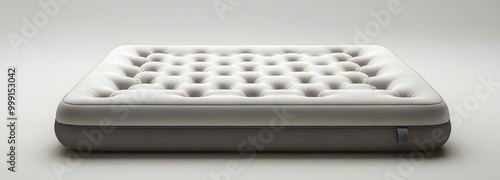 91. A modern air mattress with built-in pump
