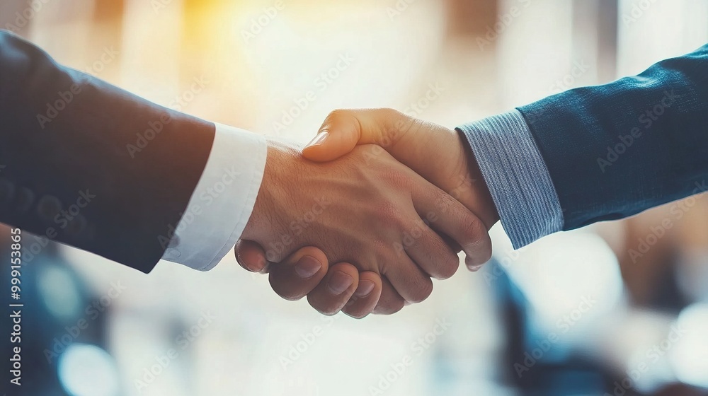 Professional Handshake in Business Environment Professional Handshake in Business Environment