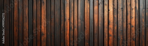 Sleek Wooden Wall with Vertical Slats for Modern Interiors