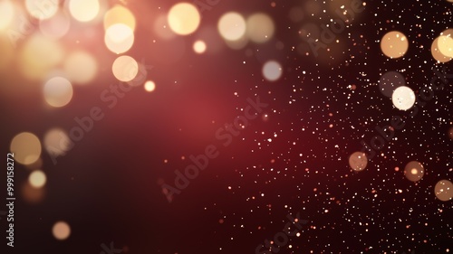 A red background with a lot of sparkles