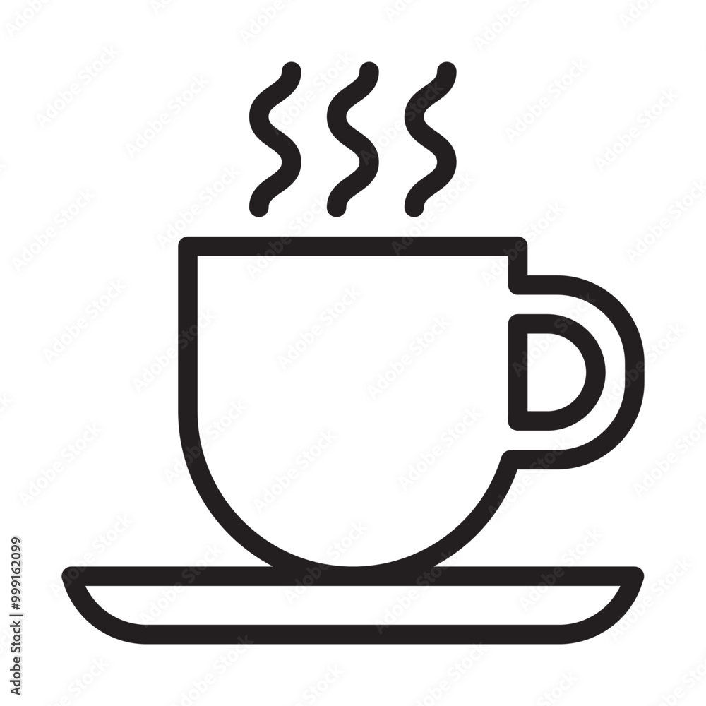 Coffee Icon Editable Stroke. Pixel Perfect Vector Coffee Icon Editable Stroke. Pixel Perfect Vector