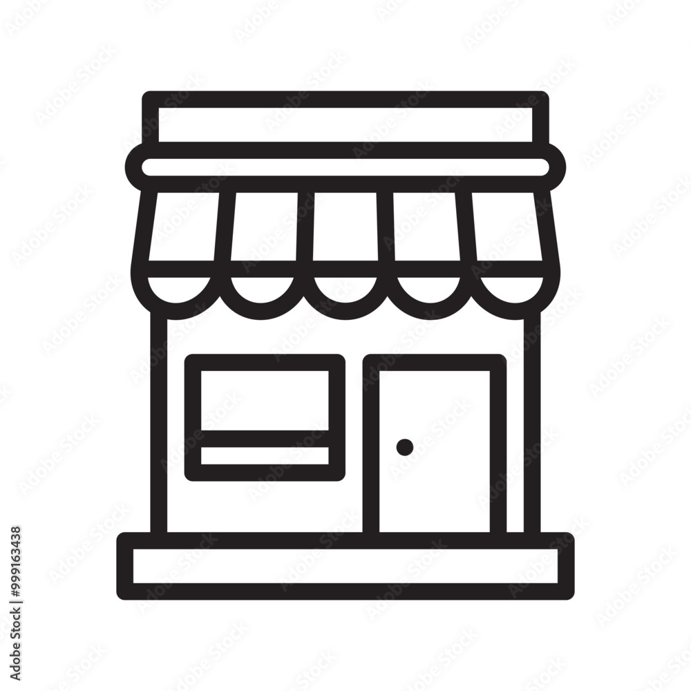 Store Icon Editable Stroke. Pixel Perfect Vector Store Icon Editable Stroke. Pixel Perfect Vector