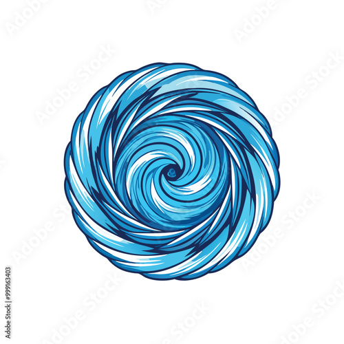 A soft swirling blue vortex representing an emotion.