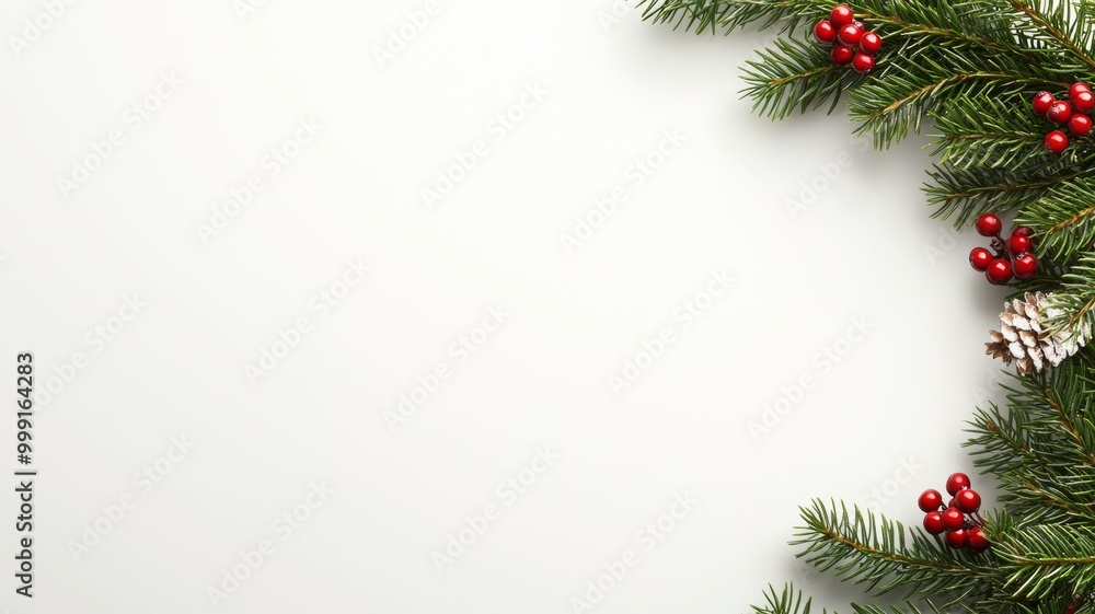 A white background with a red and green Christmas tree A white background with a red and green Christmas tree