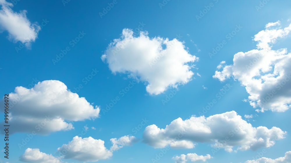 The sky is blue with many clouds The sky is blue with many clouds