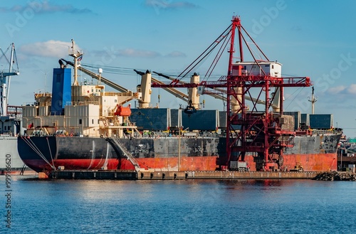 Commercial Vessel in the Port of Baltimore, Maryland USA