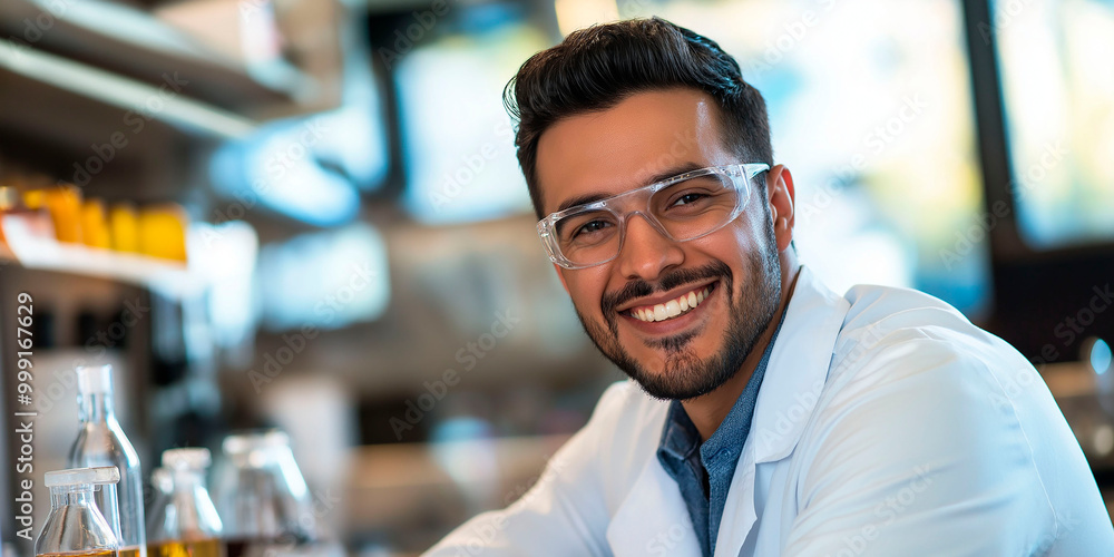 Research chemist in laboratory Research chemist in laboratory