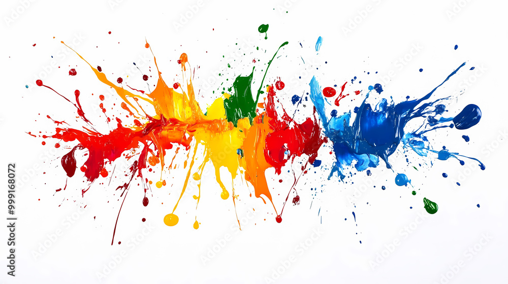 colorful paint splashes colorful paint splashes