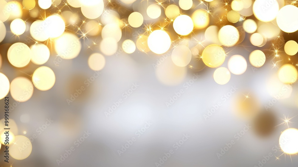 A blurry image of a bunch of golden circles with a white background A blurry image of a bunch of golden circles with a white background