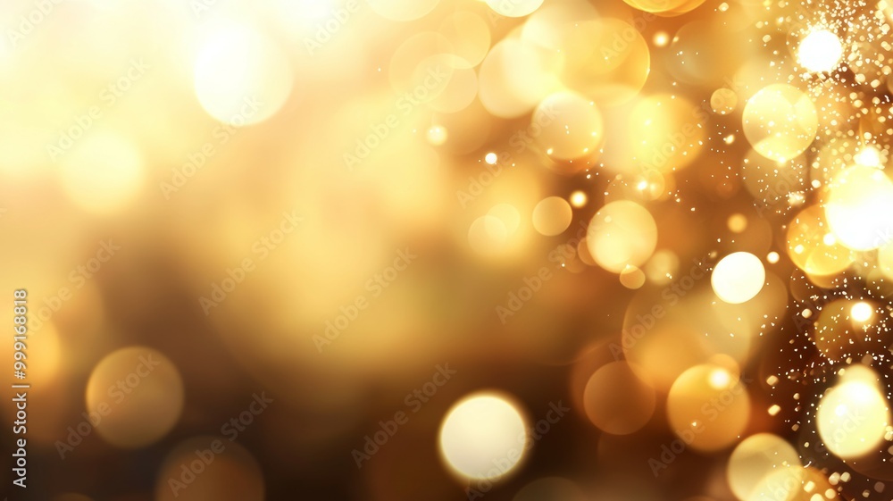 A blurry image of gold and brown with many small circles A blurry image of gold and brown with many small circles