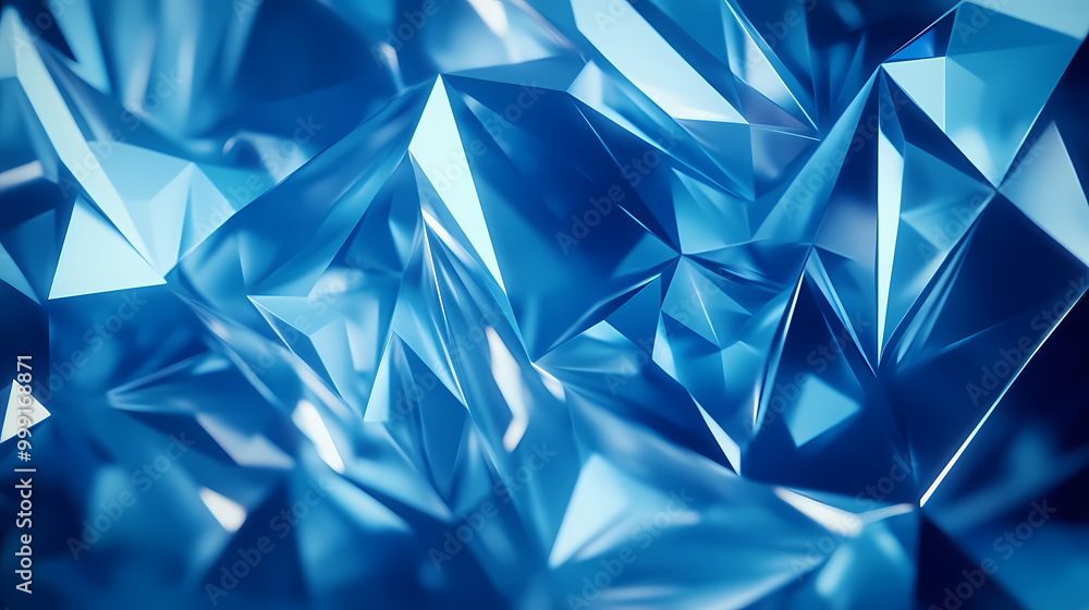 Abstract blue geometric background animation, triangles and lines, futuristic shapes and design. Low Poly Art. Illustration Abstract blue geometric background animation, triangles and lines, futuristic shapes and design. Low Poly Art. Illustration