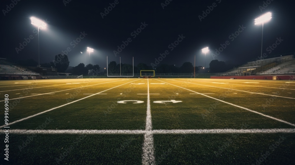 Night Football Field Night Football Field