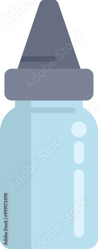 Nasal spray bottle relieving sinus congestion, allergies, or colds