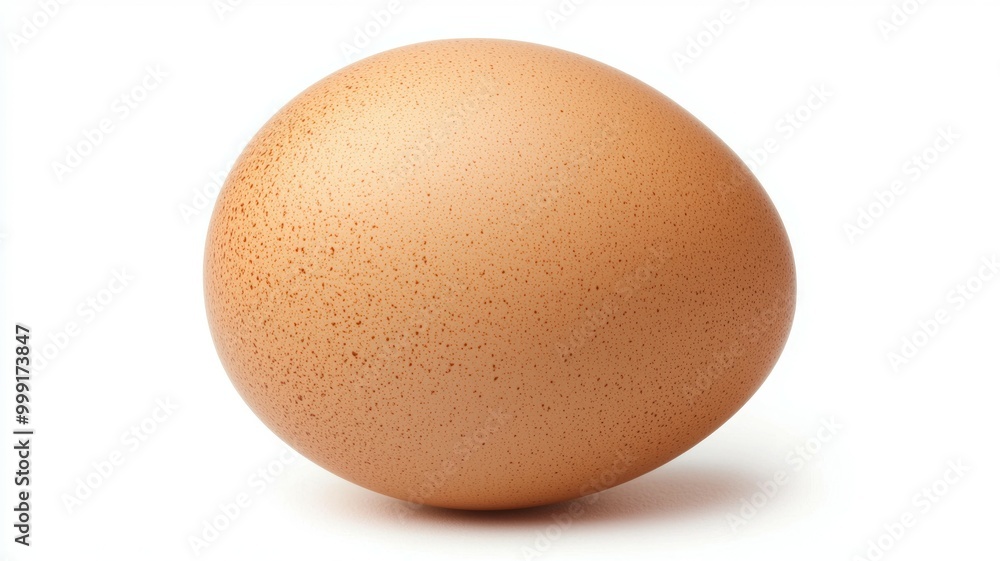 A large egg with a white background A large egg with a white background