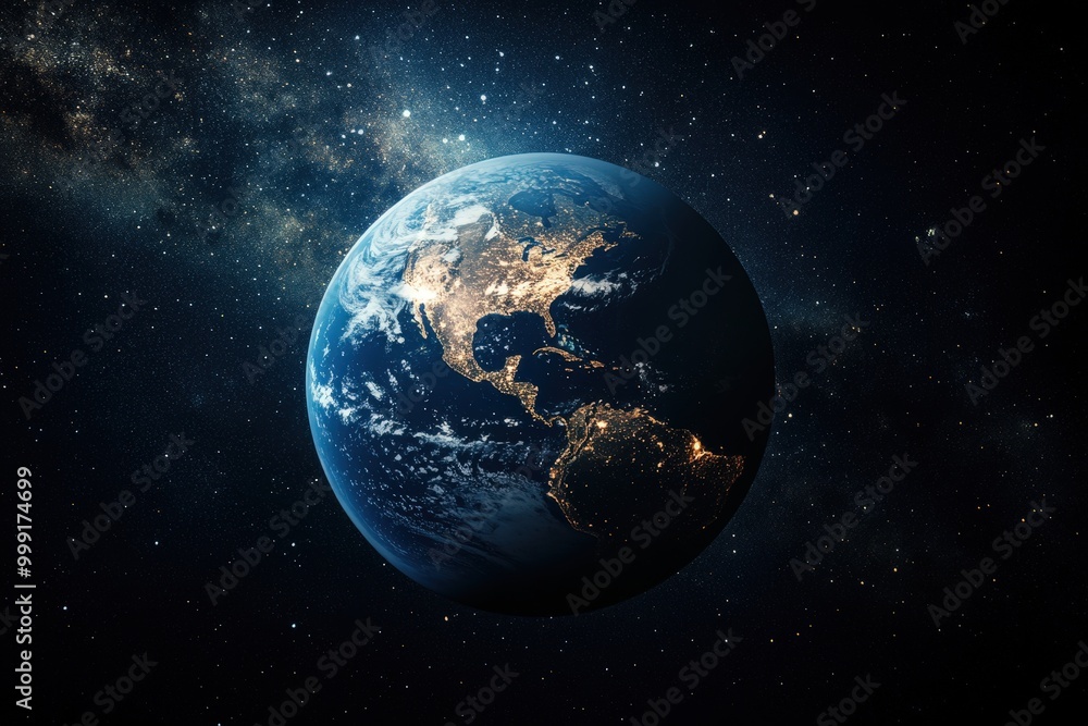 Obraz premium stunning view of planet earth from space