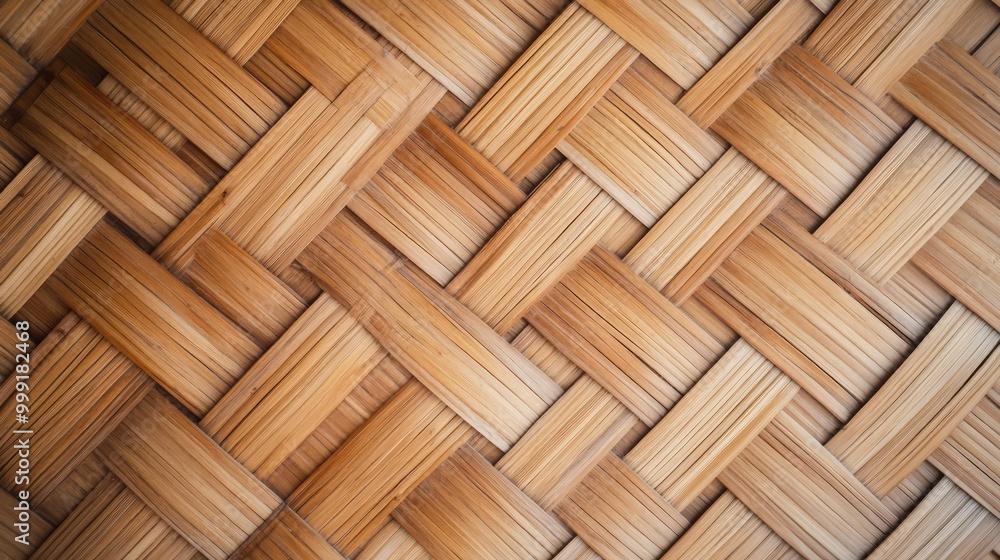 Close-up of a woven bamboo pattern with a diagonal weave. Close-up of a woven bamboo pattern with a diagonal weave.