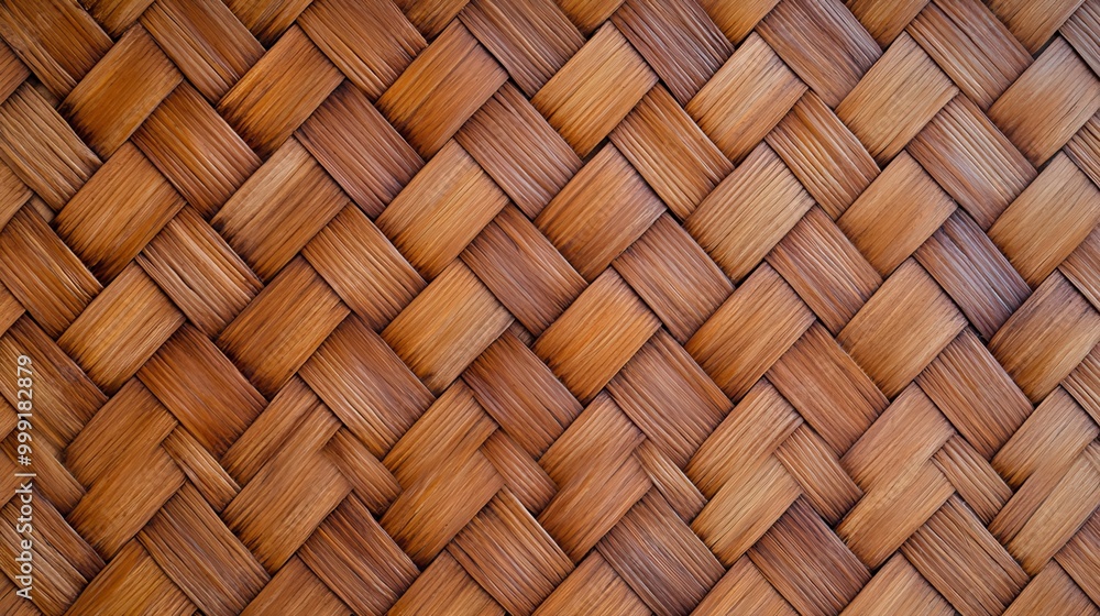Close-up of a woven wicker pattern. Close-up of a woven wicker pattern.