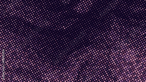 Abstract Diagonal Dotted Pattern in Shades of Purple and Pink