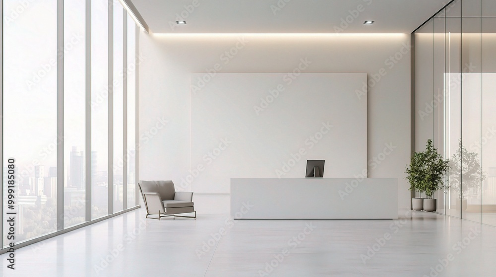 Modern Minimalist Office Reception Area Design Modern Minimalist Office Reception Area Design