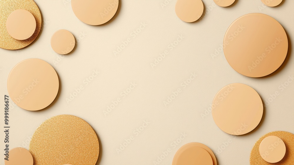 Abstract Beige and Gold Circle Background for Design Minimalist Geometric Pattern Abstract Beige and Gold Circle Background for Design Minimalist Geometric Pattern
