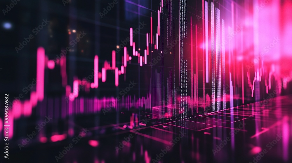 Vibrant Financial Data Visualization Background Vibrant Financial Data Visualization Background