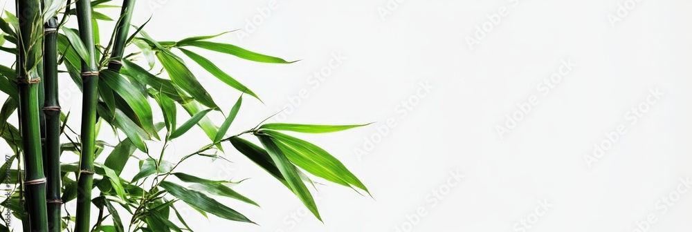 lush green bamboo leaves and stems lush green bamboo leaves and stems