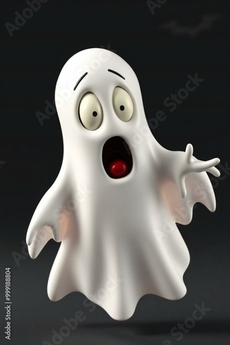 Wallpaper Mural halloween ghost with a skull Torontodigital.ca