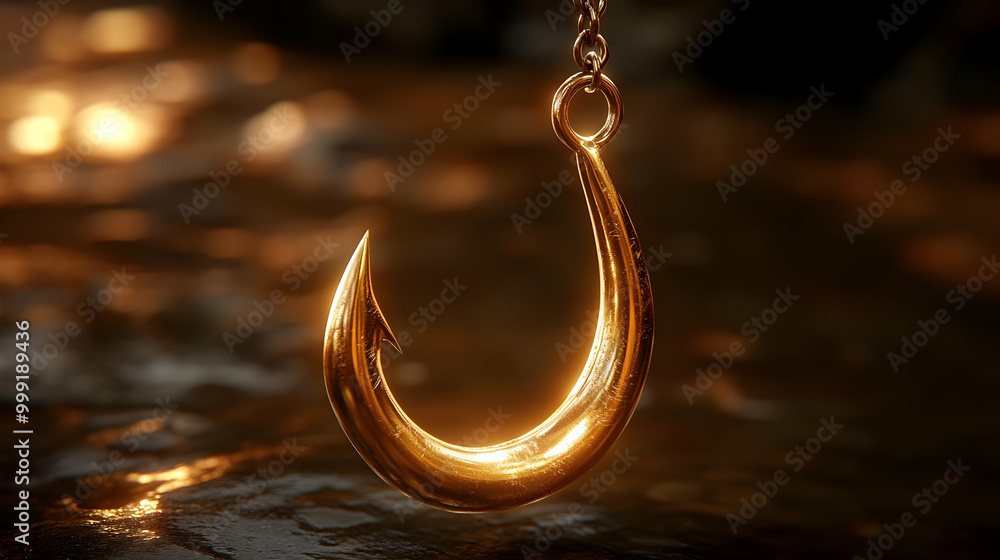 Golden Hook Hanging in the Light Golden Hook Hanging in the Light