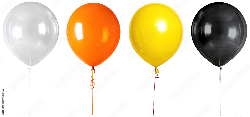 Colorful balloon png cut out element set Colorful balloon png cut out element set