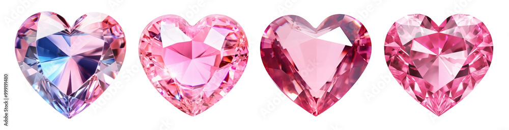 3D heart-shaped png cut out element set 3D heart-shaped png cut out element set