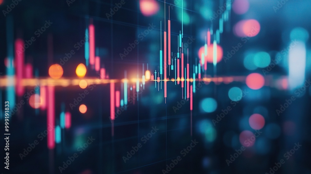 Vibrant Financial Market Data Visualization Vibrant Financial Market Data Visualization