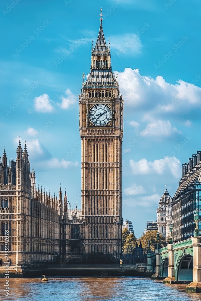 Obraz premium iconic big ben clock tower in london