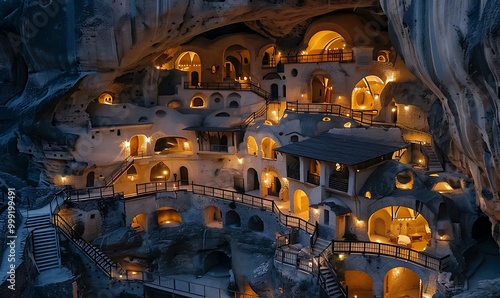 Georgian rock cave city Uplistsikhe in Georgia