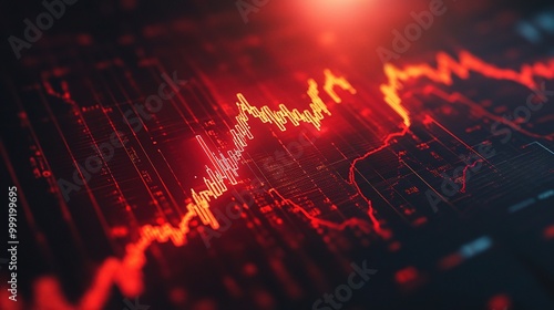 Wallpaper Mural Abstract Red Data Visualization Background Torontodigital.ca