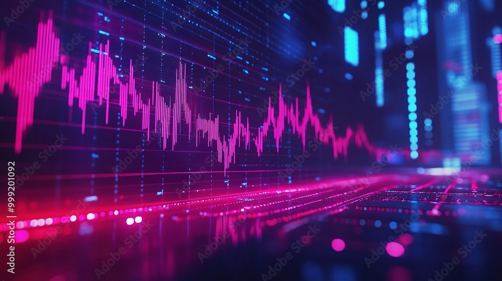 Digital Data Visualization in Vibrant Colors Digital Data Visualization in Vibrant Colors
