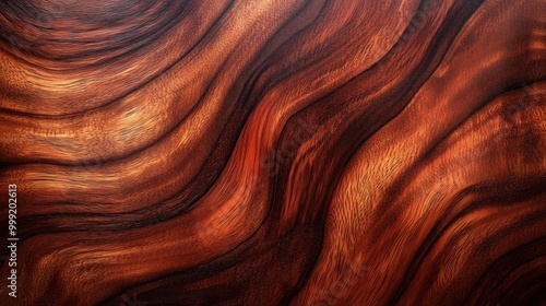 Exploring the rich textures of mahogany wood with deep red-brown tones and flowing grain patterns