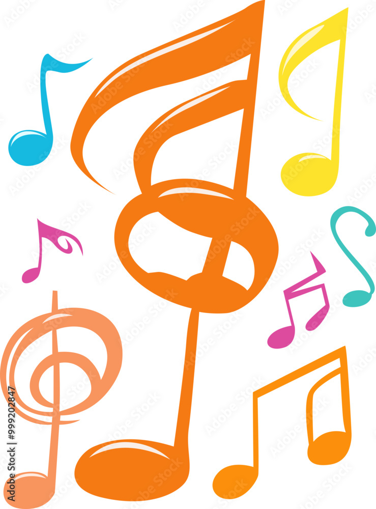 Obraz premium music notes