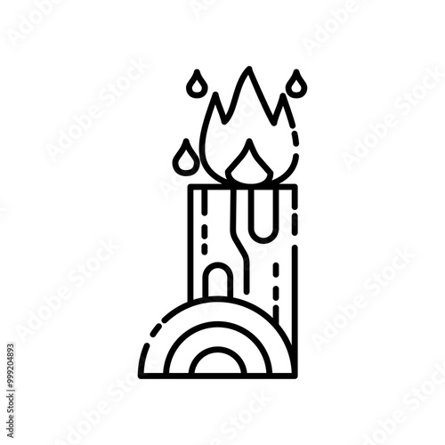 Firewood Icon In Simple Style.autumn theme icon.perfect for web design, mobile, print, etc. isolated on white background